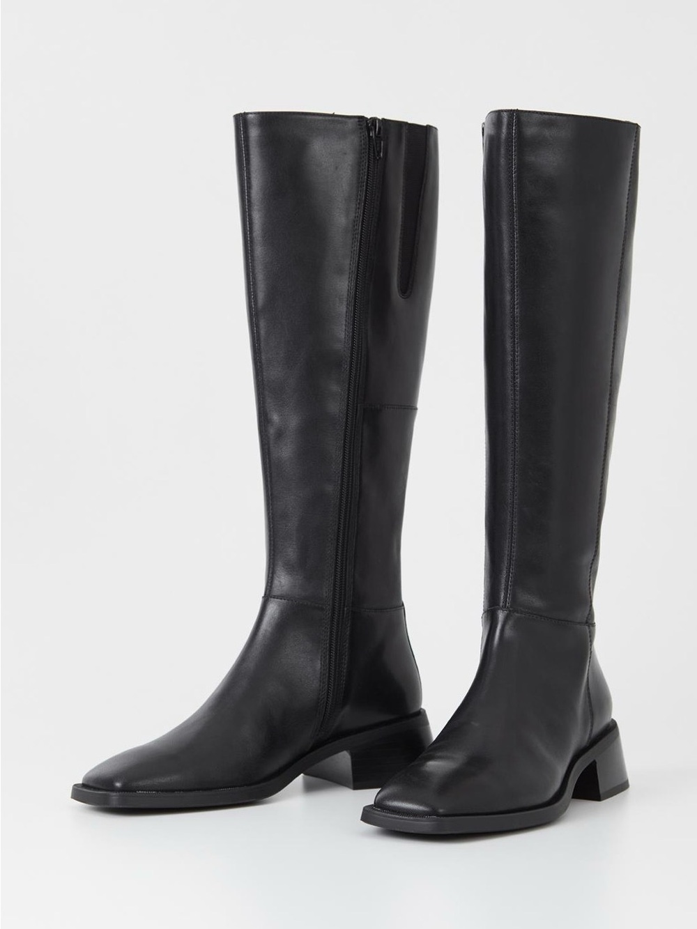 Vagabond Blanca Black Tall Leather Boots